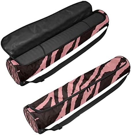 Zebra Doku Yoga Mat Çanta Tam Zip Yoga Taşıma Çantası Kadın Erkek, egzersiz yoga matı Taşıyıcı Ayarlanabilir Kayış