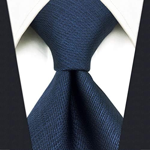 S & W SHLAX & KANAT İpek Kravatlar Erkekler için Kravatlar Modern Donanma Katı