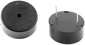 X-DREE Siyah 22mm x 10mm Endüstriyel Aktif Elektronik Alarm Buzzer DC 1-30 V 2 adet (Cicalino elettronico attivo ındustriale