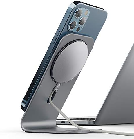 Magsafe Şarj Cihazı için Stand Krorux Alüminyum Telefon Standı Tutucu iPhone 12 Serisi ile Uyumlu Magsafe Şarj Cihazı