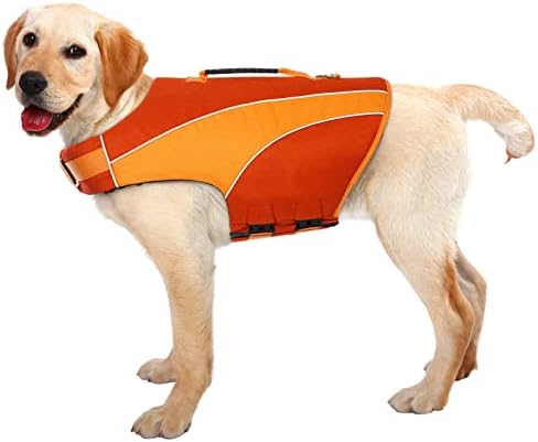Queenmore Köpek Can Yeleği Köpek Can Yeleği Yüzme için Yüksek Yüzdürme Köpek can yelekleri Tekne Havuzu için Küçük