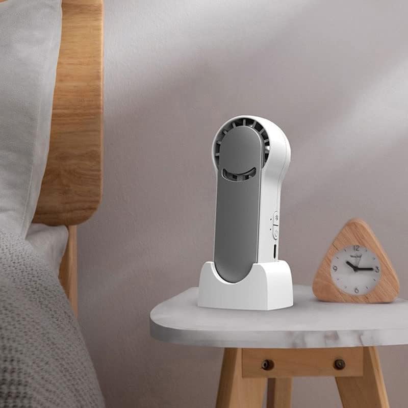 yok Taşınabilir El Fanı Yarı İletken Soğutma Klima USB Şarj Edilebilir Mini el fanı Hava Soğutucu Açık (Renk: Beyaz,