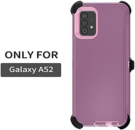 Szfirstey için Galaxy A52 A52S Kılıf ile Kemer - Klip Kılıf Sağlam Şok Geçirmez Askeri Koruyucu Telefon Kapak Ağır