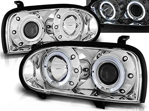 V-MAXZONE PARTSHeadlights VR - 1598 ön ışıkları araba lambaları far sürücü Ve yolcu tarafı Komple Set far Melek gözler