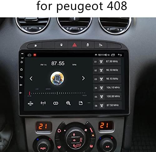 Araba Radyo Android 12 Peugeot 408 için 9 İnç Kapasitif Dokunmatik Ekran Araba Çalar, Fm Radyo ile Araba Radyo USB
