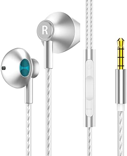 SIYECAO Kablolu Kulaklık, Kablolu mikrofonlu tekli kulaklıklar, kulaklıklar HiFi Stereo, Kulaklıklar ile Uyumlu Android,