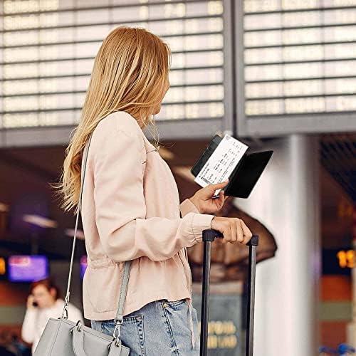Güzel Fas Tarzı Baskılı Pasaport Tutucu Kapak Cüzdan Kılıf Kart Yuvası ile PU Deri Seyahat Belgeleri Organizatör Koruyucu