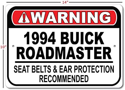 1994 94 Buick Roadmaster Emniyet Kemeri Önerilen Hızlı Araba İşareti, Metal Garaj İşareti, Duvar Dekoru, GM Araba