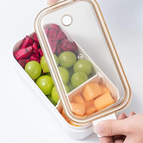 Buzdolabı Gıda Saklama Kapları Hareketli Bölme Bento Kutusu Kilit Yakalama ile Silikon Piknik Meyve Gıda Kabı Açık