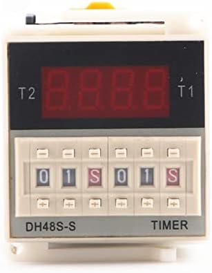 NYCR DH48S-S Programlanabilir Çift Zaman geciktirme rölesi Soket Gerilim DC12V DC24V AC110 AC220V 0.1 S-9.9 S 1 S-99