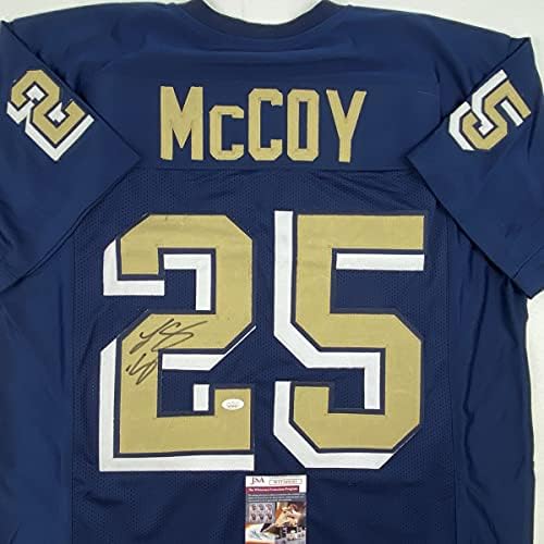 İmzalı / İmzalı LeSean McCoy Pittsburgh Mavi Kolej Futbol Forması JSA COA