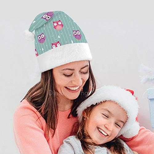 Noel Noel Baba Şapkası, Yetişkinler için Sevimli Baykuş Noel Tatil Şapkası, Yeni Yıl Şenlikli Kostüm Tatil Partisi