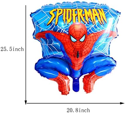NYST 5 Adet Örümcek Adam Folyo Mylar Balonlar Çocuklar için Örümcek Adam Temalı Parti Dekorasyon Parti Malzemeleri