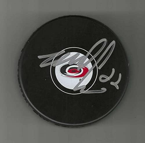 Mike Commodore, Carolina Hurricanes Diskini İmzaladı - İmzalı NHL Diskleri