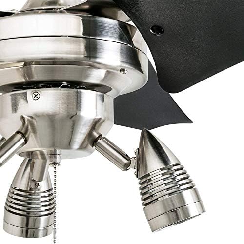 Honeywell Tavan Vantilatörleri Phelix - 56-ın Çekme Zincirli Çift Montajlı İç Mekan Fanı-Işıklı LED Tavan Vantilatörü