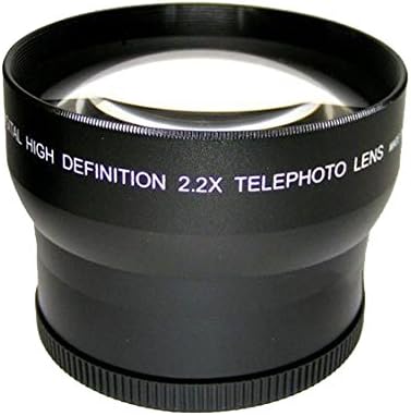 Sony FDR-AX100 için Yüksek Dereceli 2.2 X Telefoto Dönüşüm Lensi (62mm)