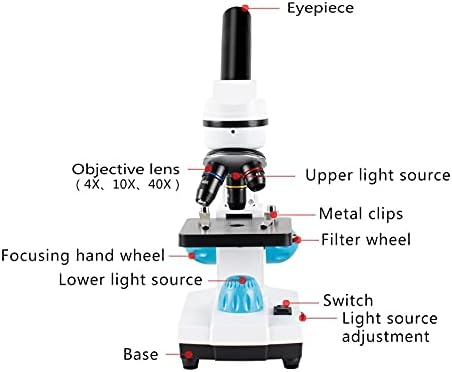ZLDQBH Zoom 2000x Biyolojik HD Mikroskop monoküler Öğrenci Laboratuvar Laboratuvarı Eğitim LED USB