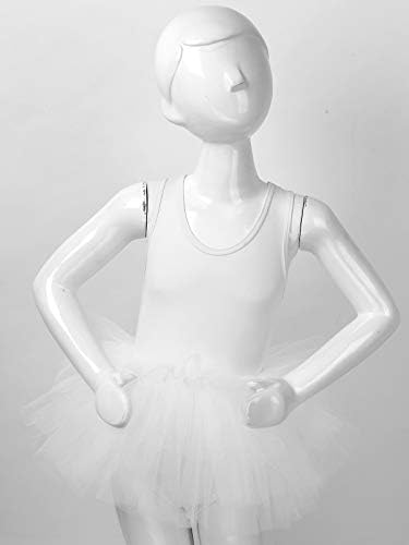 renvena Çocuk Kız Kolsuz Katmanlı Tül Tutu Bale Elbise Jimnastik Egzersiz Etek Şekil Buz Pateni Skort