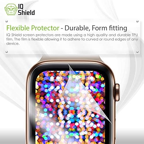 IQ Shield Ekran Koruyucu Apple Watch Serisi 4 ile Uyumlu (40mm) (6'lı Paket)(Maksimum Kapsama Alanı) Kabarcık Önleyici