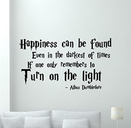 Mutluluk En Karanlık Zamanlarda Bulunabilir Duvar Çıkartması Burcu vinil yapışkan Duvar Posteri Yatak Odası Kreş Duvar