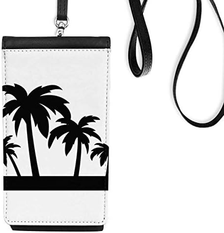 Siyah Hindistan Cevizi Ağacı Anahat Telefon cüzdan çanta Asılı Cep Kılıfı Siyah cep