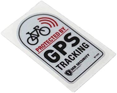 Langersun 2 ADET Araba Çıkartmaları Uyarı GPS Tracker Alarm Bisiklet Korumalı Motosiklet Tampon 7x4 cm (C)