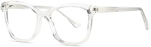 RESVIO Kare okuma gözlüğü Kadınlar için Plastik Moda yaylı menteşeler Okuyucular Şeffaf