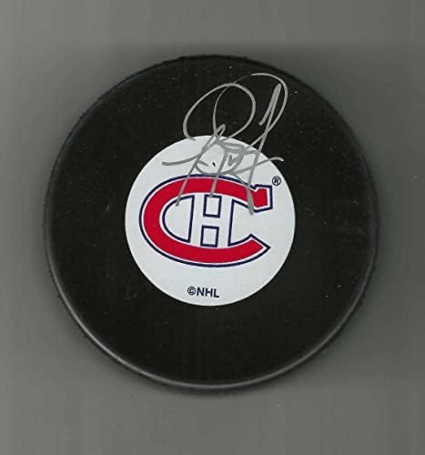 Bill Root İmzalı Montreal Canadiens Diski-İmzalı NHL Diskleri