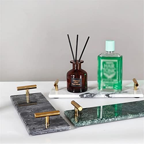 YFQHDD Ev İskandinav Mermer Kozmetik Banyo Yıkama Depolama Tepsisi Rafları Ev Aksesuarları Dekorasyon Süsler (Renk: