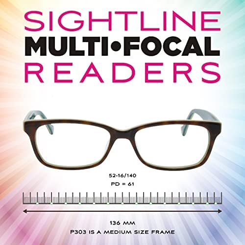 Sightline P303 Orta Fit Multifocus İlerici Güç okuma gözlüğü