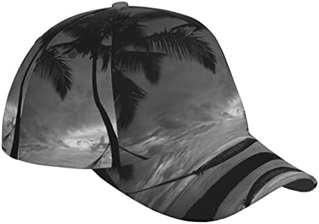 Siyah Beyaz Plaj beyzbol Şapkası Erkek Kadın,Yetişkin beyzbol Şapkası,her Mevsim Koşu Antrenmanları ve Açık Hava Etkinlikleri