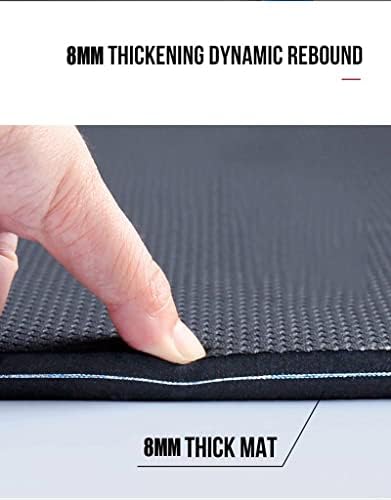 EODNSOFN Baskı Süet ve Doğal TPE Kaymaz Egzersiz Fitness Pilates için Kalın 8MM Yoga Mat (Renk : C)