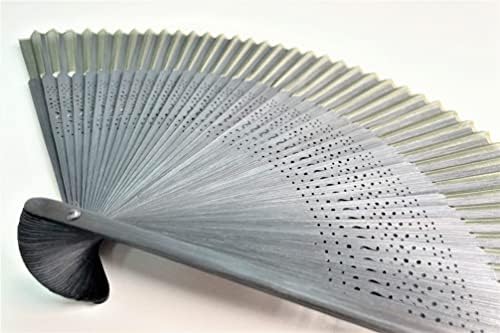 Terra Dağıtım Katlanır El Fanı [Japonya İthalat ] 4 Adet Set Japon Fan El Yapımı Bambu İpek 9.06 inç / 23cm (El fanı