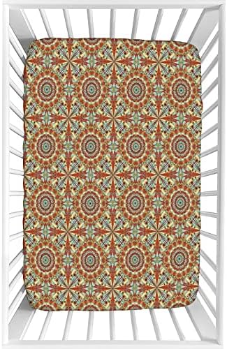 Dekoratif Beşik Levha, Arap Mikrofiber İpeksi Yumuşak Yürümeye Başlayan Yatak Çarşafı Takılı,28x 52x 8,Farsça Baskılı