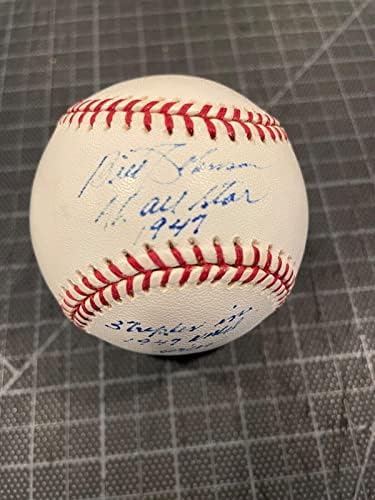 Billy Bill Johnson New York Yankees Kardinaller Kariyer İmzalı Beyzbol Jsa Darphane İmzalı Beyzbol Topları