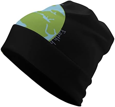 Gökyüzü Üstümde Toprak Altımda Unisex Bere Kap Yumuşak Sıcak Kafatası Şapka Kazak Kap Uyku Koşu Rahat
