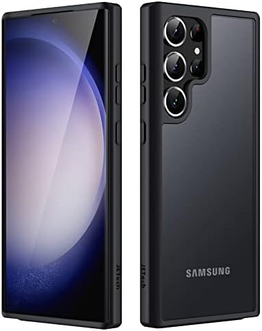 JETech Mat Kılıf Samsung Galaxy S23 Ultra 5G 6.8 İnç, buzlu Saydam Arka Koruyucu İnce Telefon Kapağı, Anti-Parmak