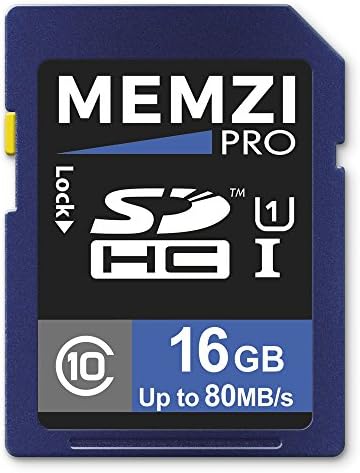 MEMZI PRO 16 GB Sınıf 10 80 mb/s SDHC Hafıza Kartı Nikon Coolpix S9100, S8200, S8100, S6200, S6150, S6100, S4150,