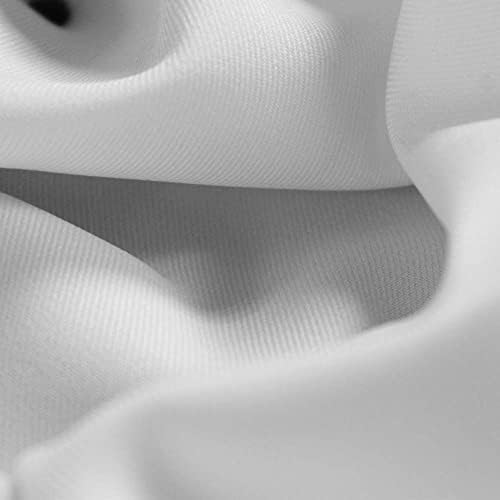 Takım Elbise, Palto, Pantolon/Pantolon, Üniforma için Avluda Delaney Beyaz Polyester Gabardin Kumaş - 10056