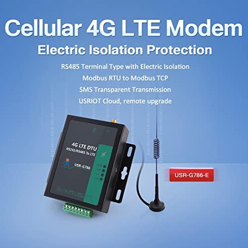 Küresel Bantlı JMT USR-G786-G Seri 4G LTE Hücresel Modemler M2M Hücresel Modemler RS232 RS485 ila LTE Cat 4 Modem