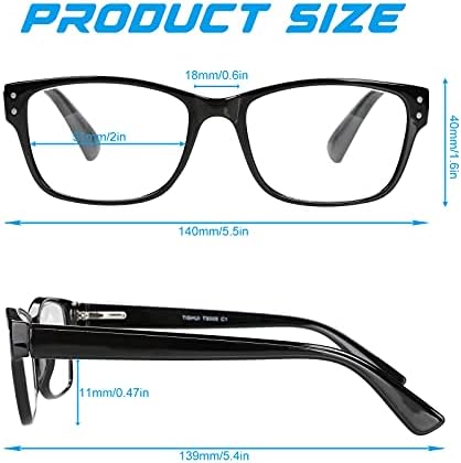 TISHUI okuma gözlüğü Erkekler Kadınlar Kare Okuyucular Büyük Dolandırıcı Gözlük Hafif Çerçeve Rahat Fit Bahar Menteşe