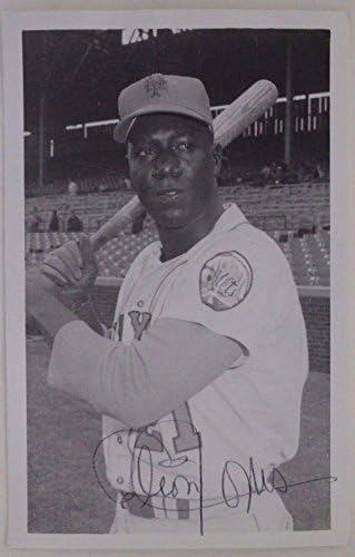 CLEON JONES New York Mets White Sox İmzalı İmzalı 3x5 Kartpostal 16F-MLB Kesim İmzaları