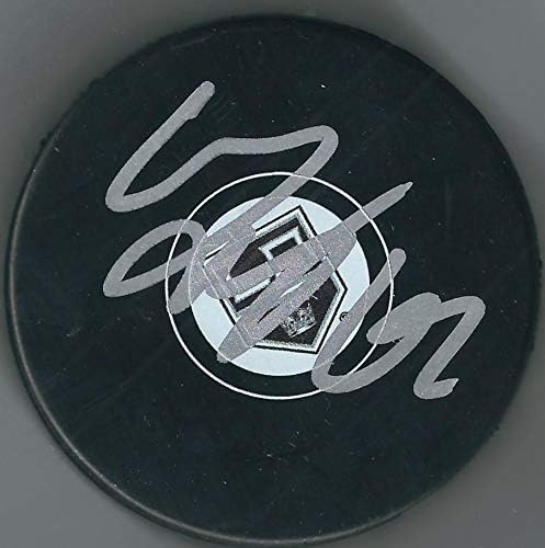 İmzalı CARL HAGELİN Los Angeles Kings Hokey Diski-İmzalı NHL Diskleri