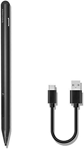 Renaisser Raphael R520 BK USB-C (Tip C) Stylus (Siyah), Tayvan Yapımı, Microsoft Surface için, Avuç İçi Reddi, 4096