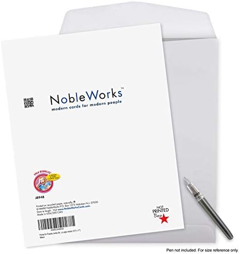 NobleWorks-Doğum Günleri için 1 Jumbo Komik Kart (8,5 x 11 inç) - Çizgi Film Şakası, Zarflı Mizah Doğum Günü Kartı-Midilliler