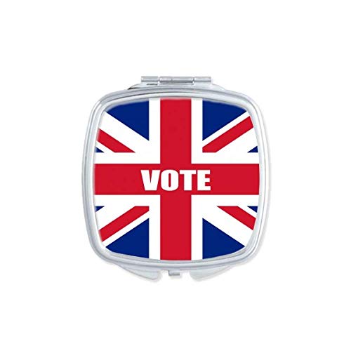 İngiltere İngiltere Bayrağı Oy genel Seçim Ayna Taşınabilir Kompakt Cep Makyaj Çift taraflı Cam