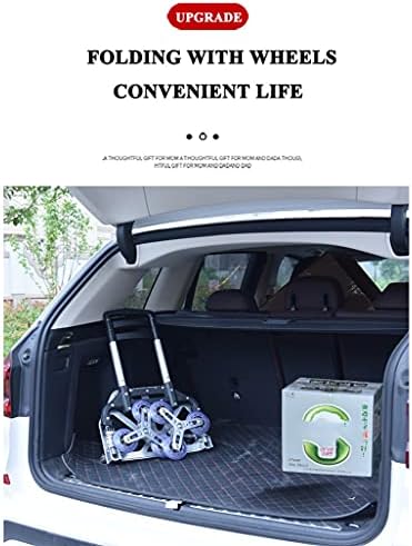 WYFDP B-Life Katlanır el arabası Ağır Kapasiteli Taşınabilir Alüminyum Alaşımlı Araba ve Dolly Bagaj Seyahat Ofis