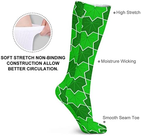 Akçaağaç yaprağı yonca Unisex çorap nefes tüp çorap atletik çorap rahat spor için