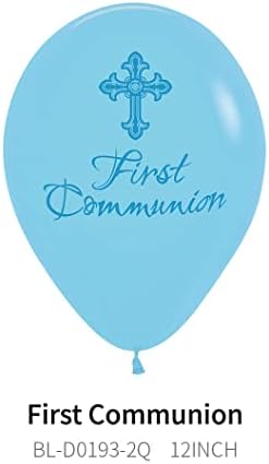 vaftiz için 30 adet 12 inç İlk cemaat balonları(Bautizo) süslemeleri, onay süslemeleri parti malzemeleri, doğum günü
