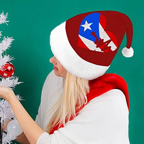 Porto Riko kalp atışı Noel şapka toplu yetişkin şapka Noel şapka tatil Noel parti malzemeleri için